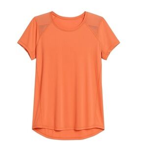 Lululemon Orange  Sculpt Short Sleeve Top Size 8